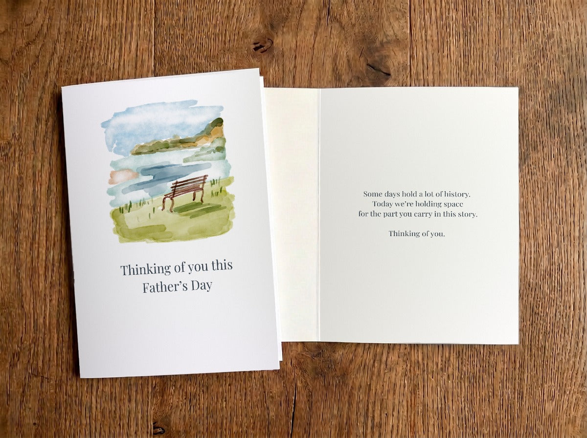 Father’s Day Cards – holding space – front and inside of card
