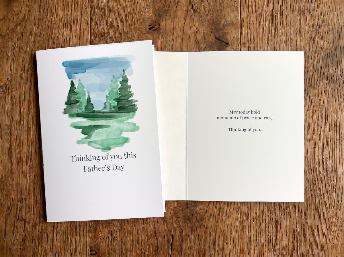 Father’s Day Cards – peace and care – front and inside of card